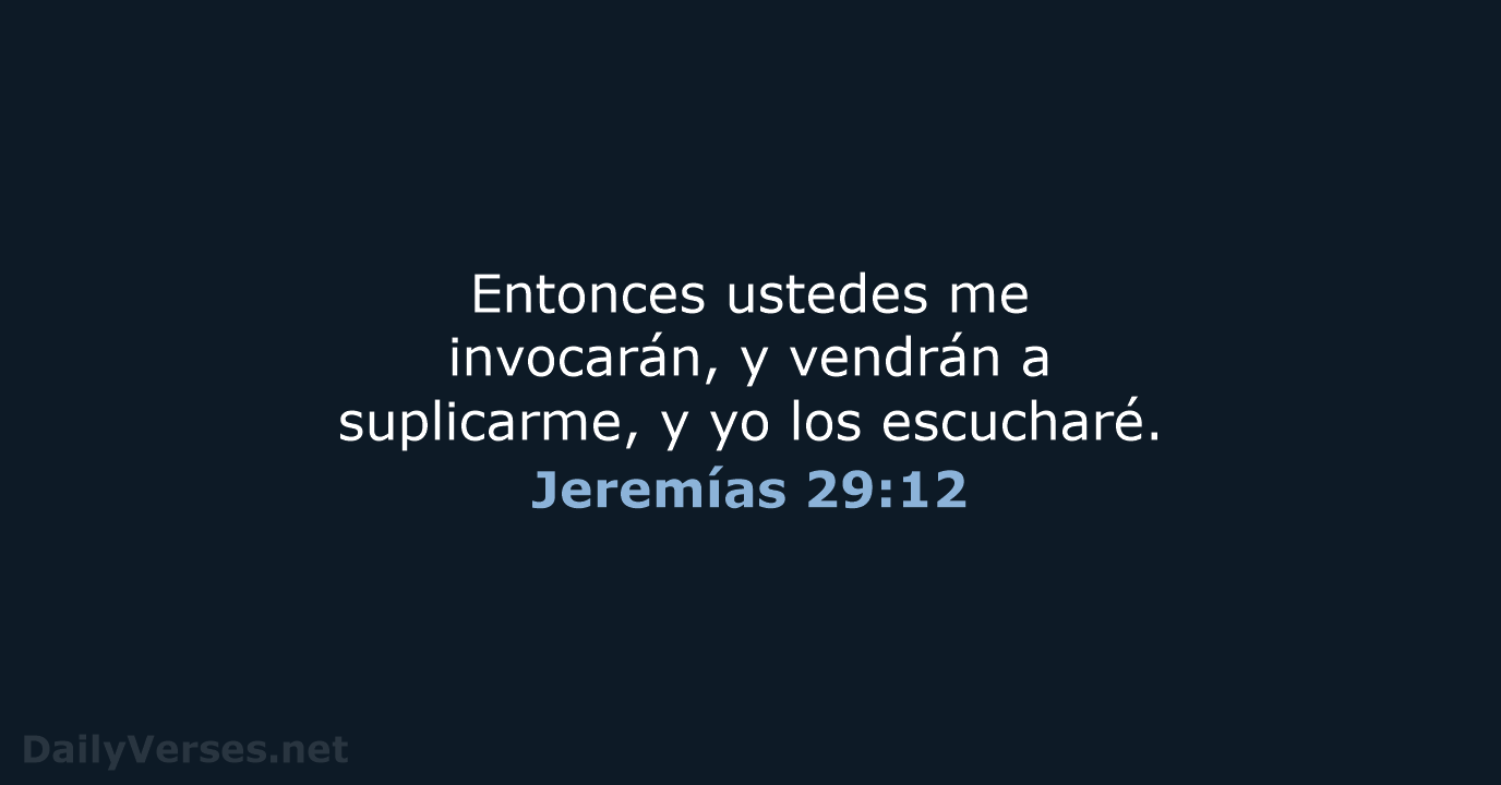 Jeremías 29:12 - NVI