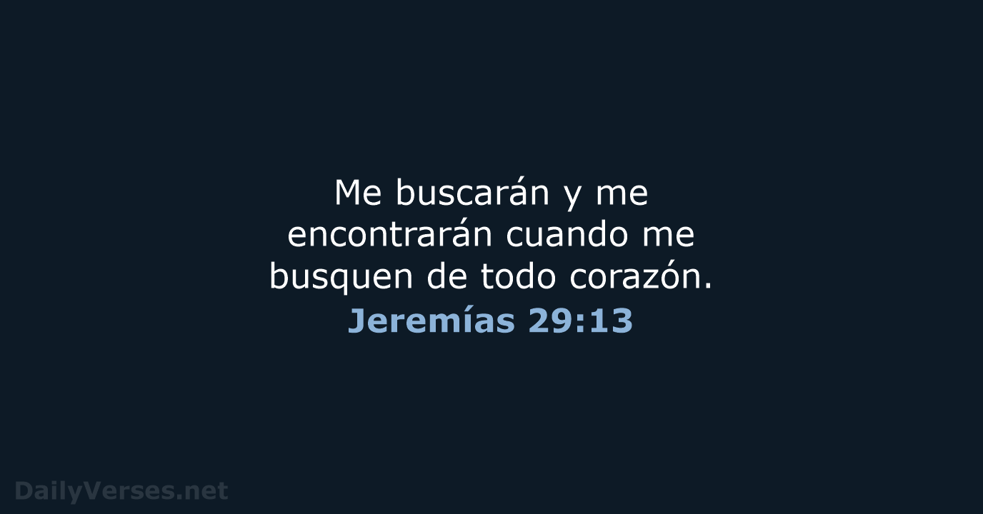 Jeremías 29:13 - NVI