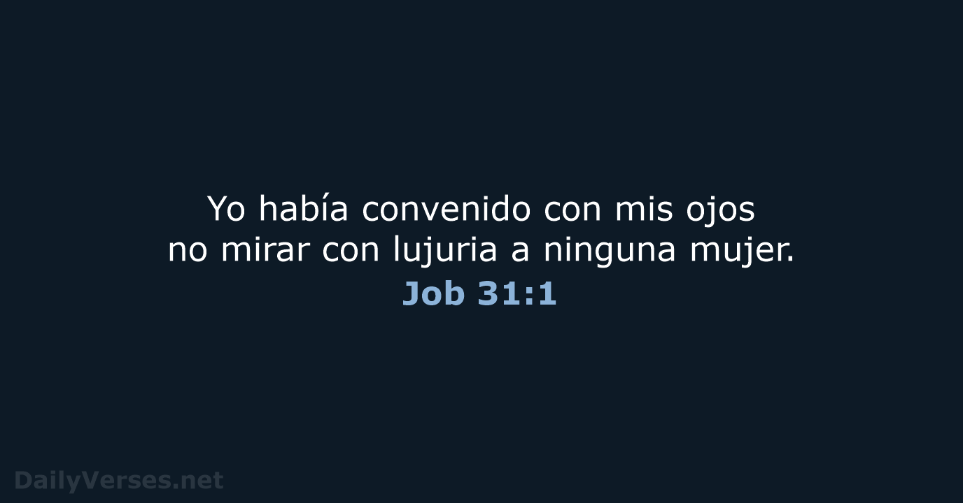 Job 31:1 - NVI