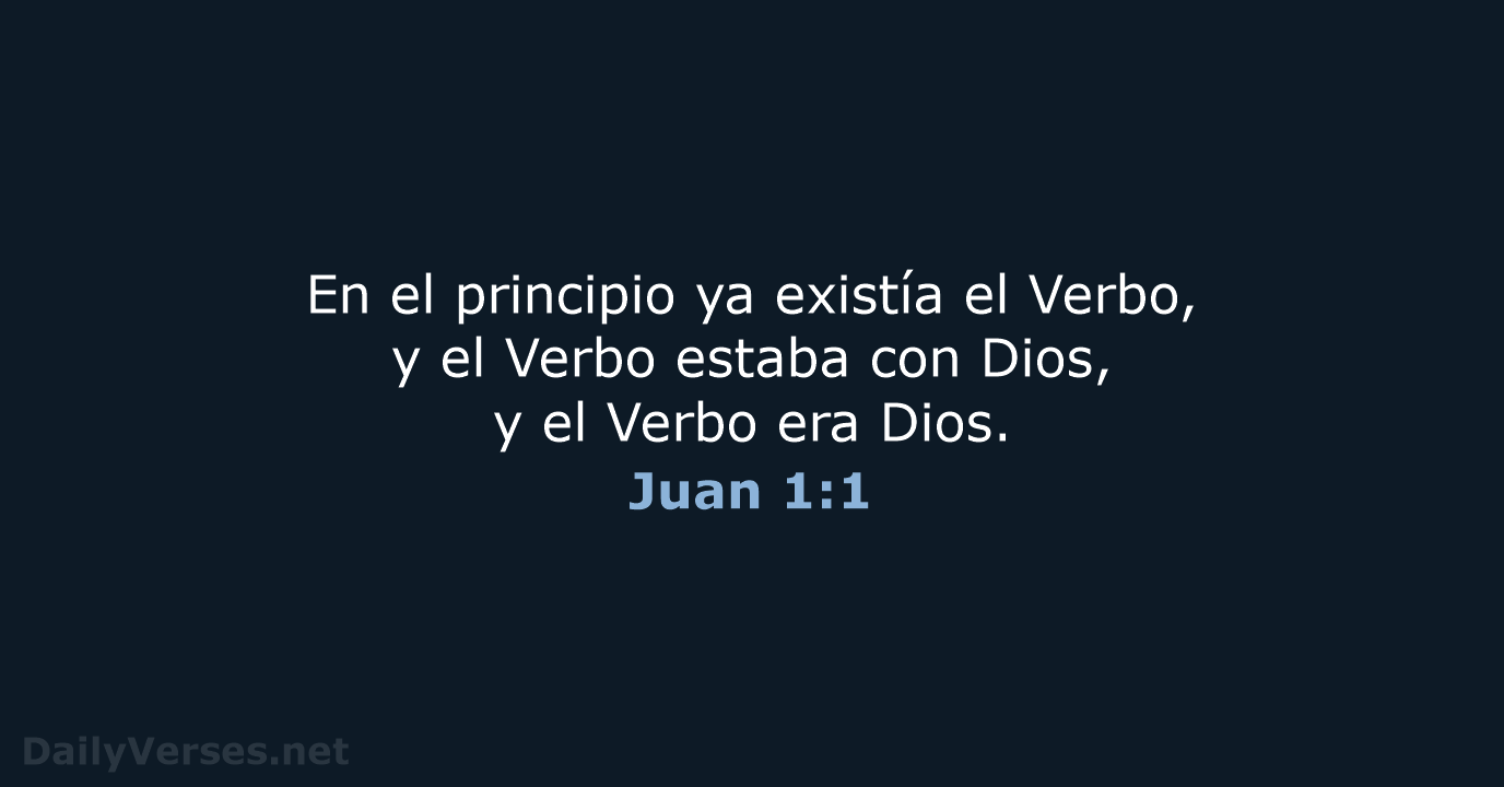 Juan 1:1 - NVI