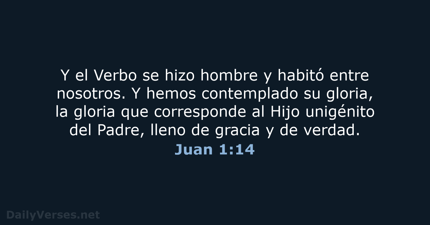 Juan 1:14 - NVI