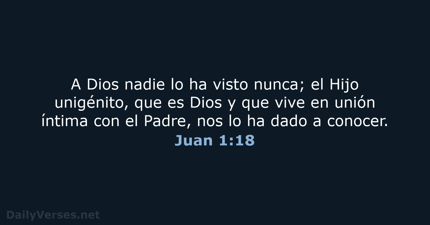 Juan 1:18 - NVI