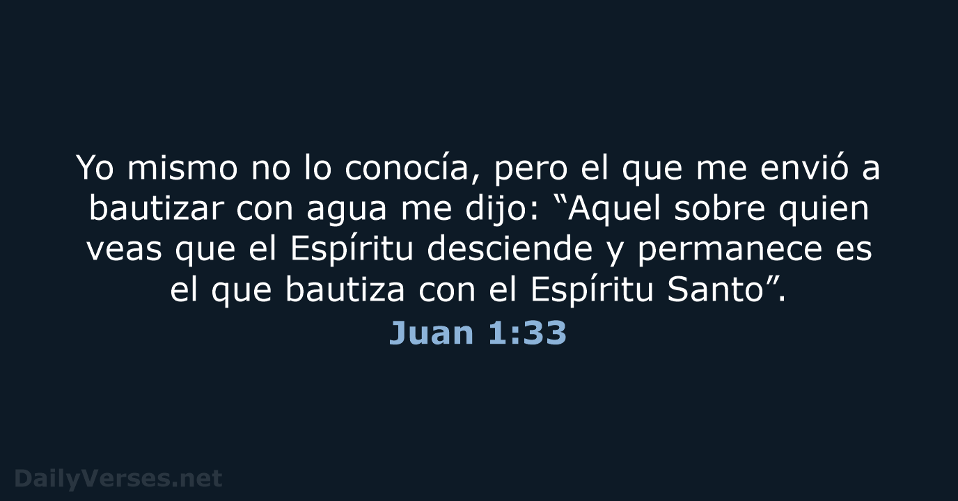 Juan 1:33 - NVI