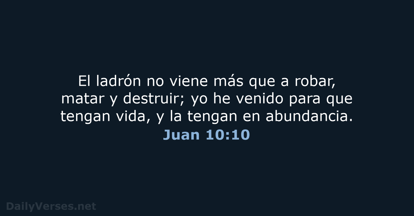 Juan 10:10 - NVI