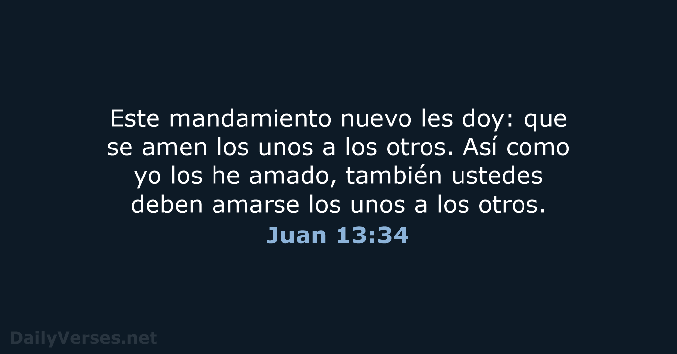 Juan 13:34 - NVI