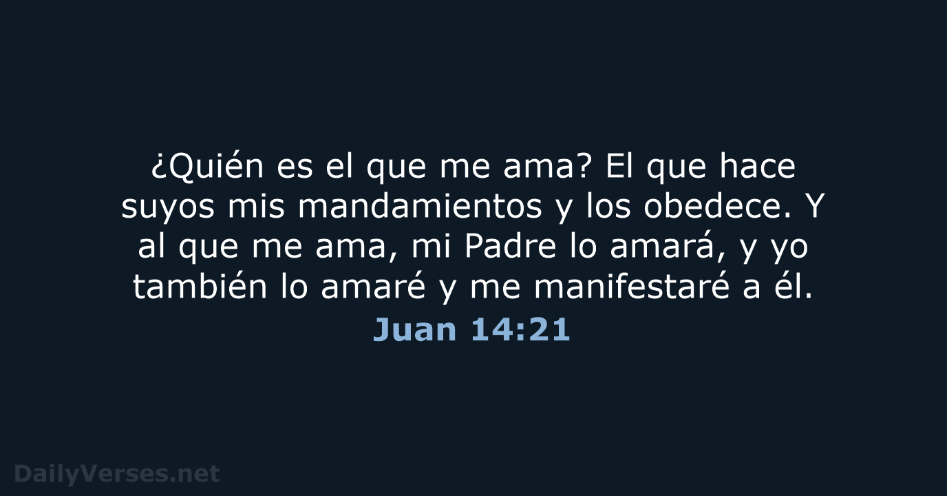 Juan 14:21 - NVI