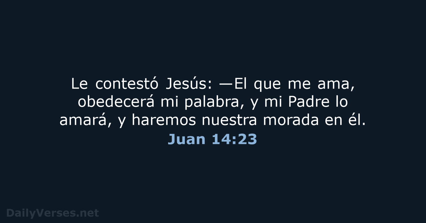 Juan 14:23 - NVI