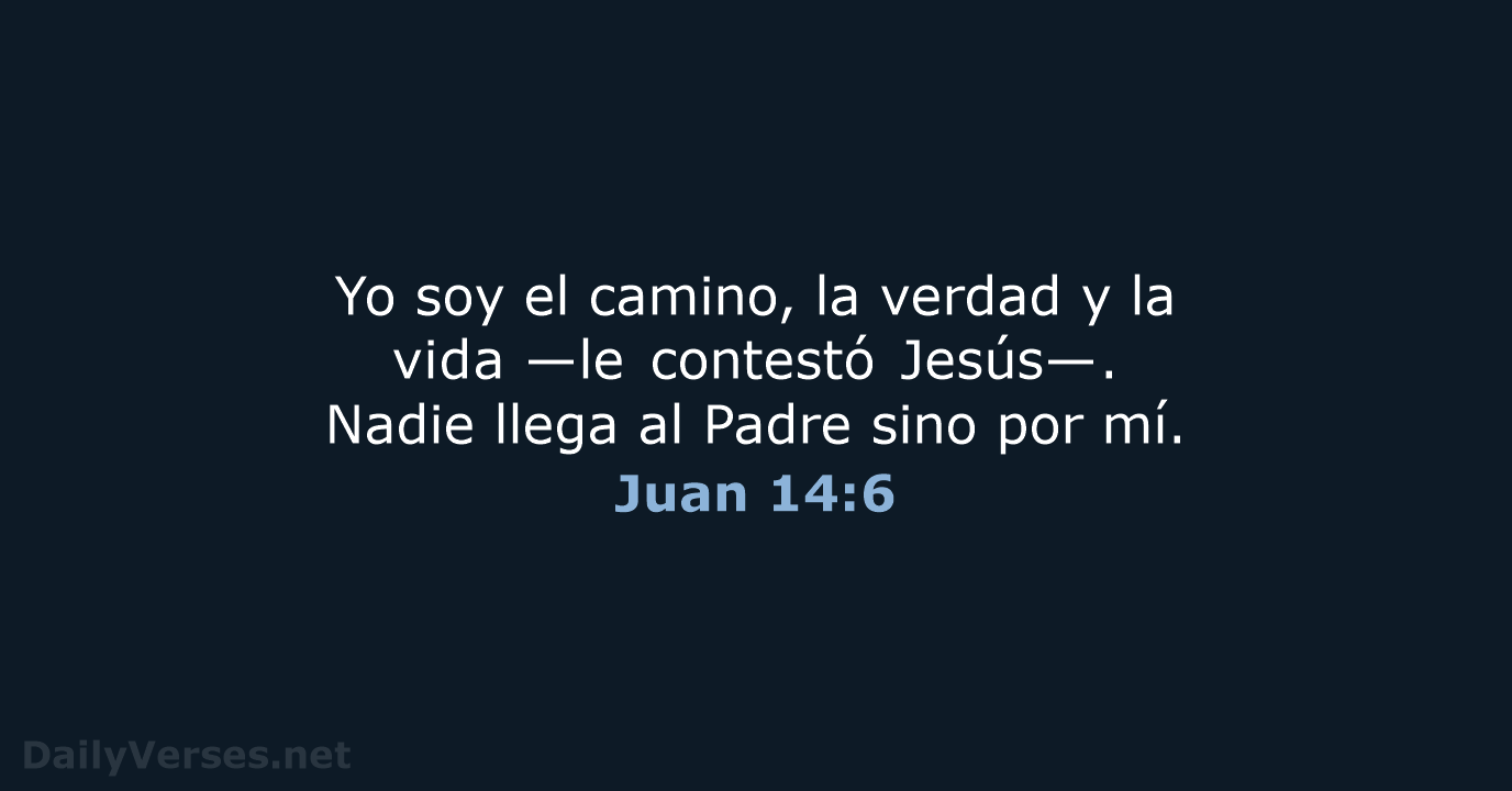 Juan 14:6 - NVI