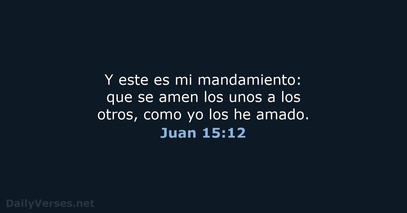 Juan 15:12 - NVI