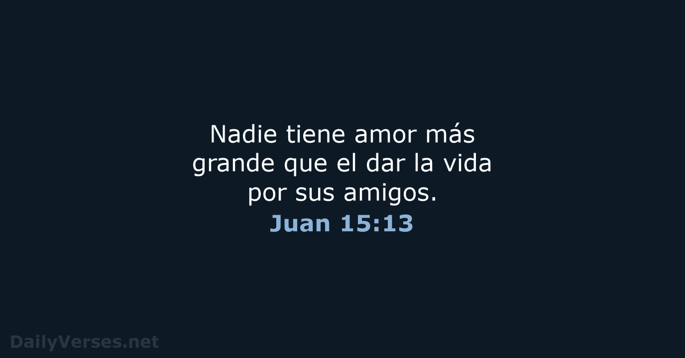 Juan 15:13 - NVI