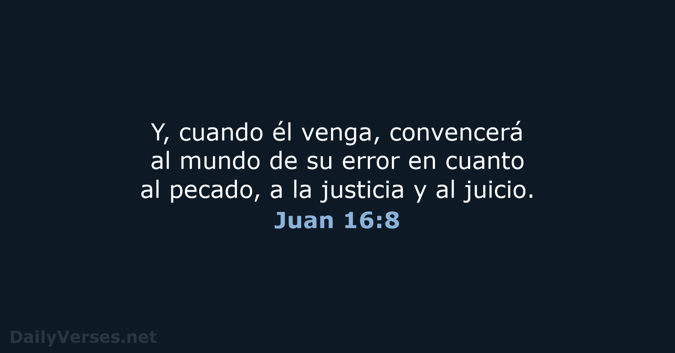 Juan 16:8 - NVI