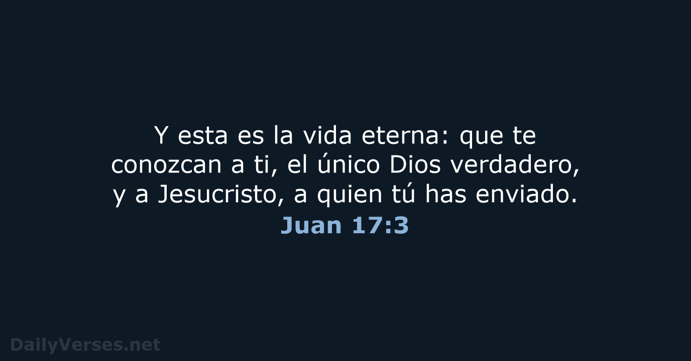 Juan 17:3 - NVI