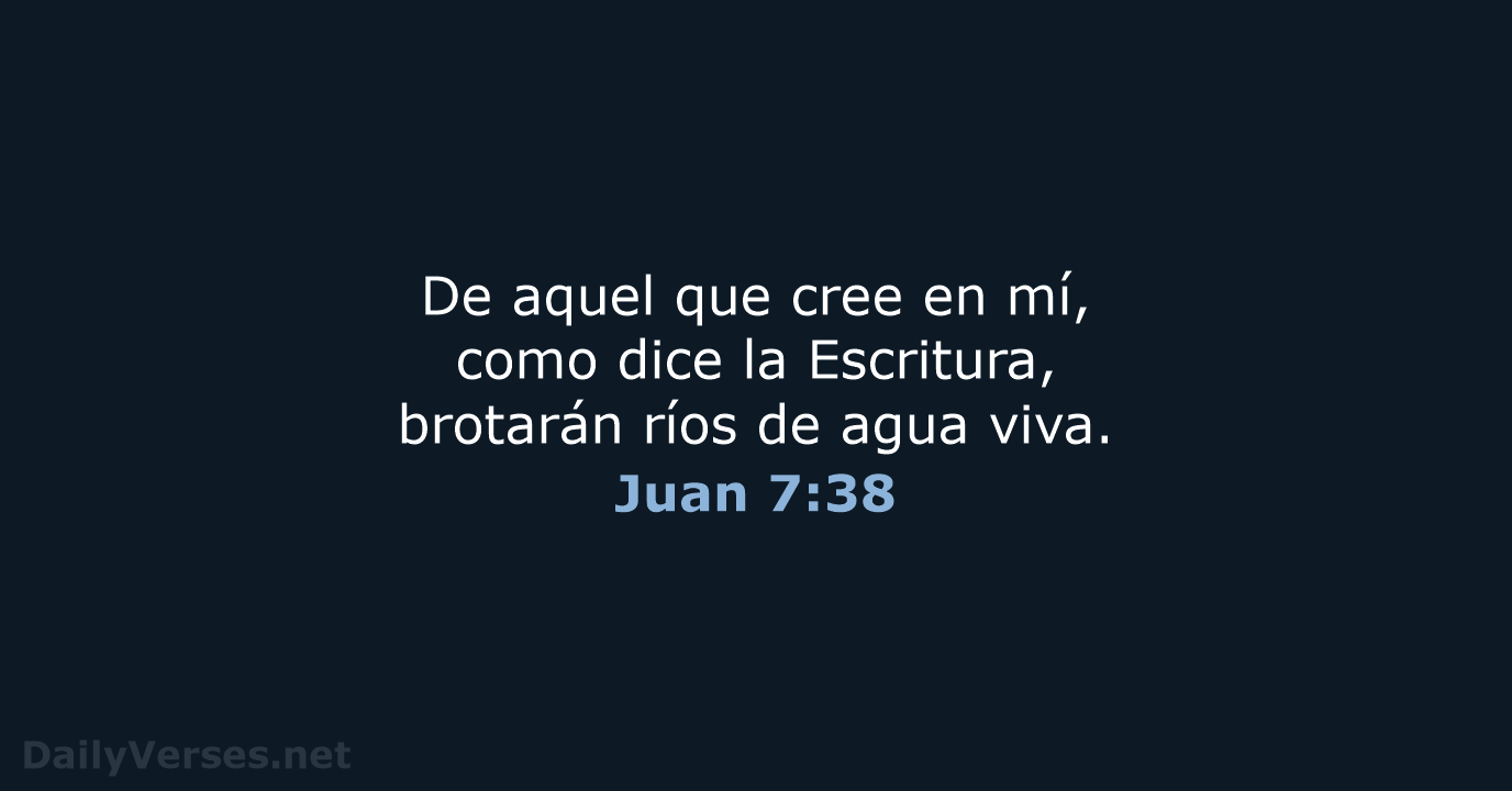 Juan 7:38 - NVI
