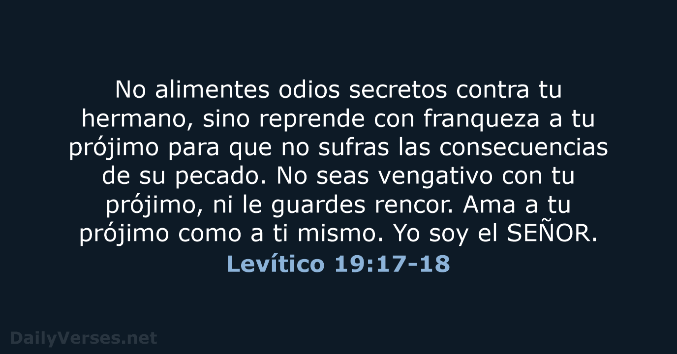 Levítico 19:17-18 - NVI