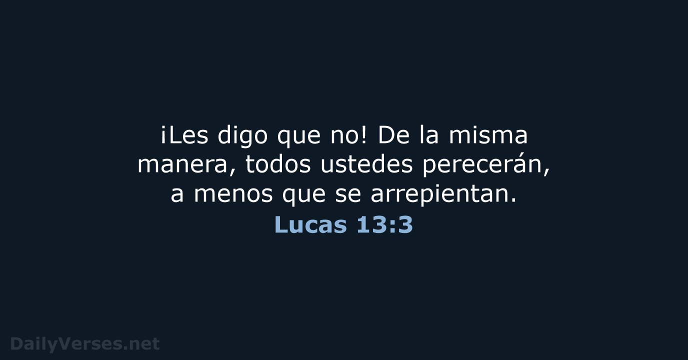 Lucas 13:3 - NVI