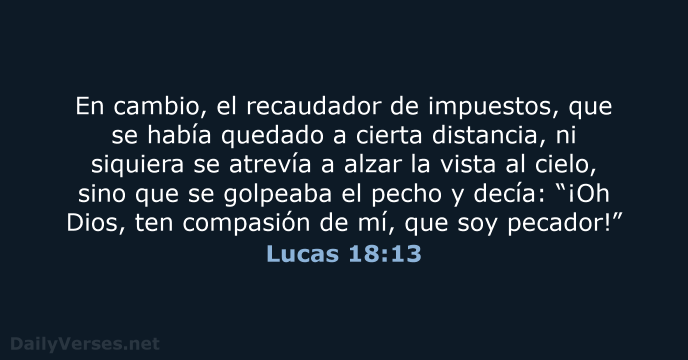 Lucas 18:13 - NVI