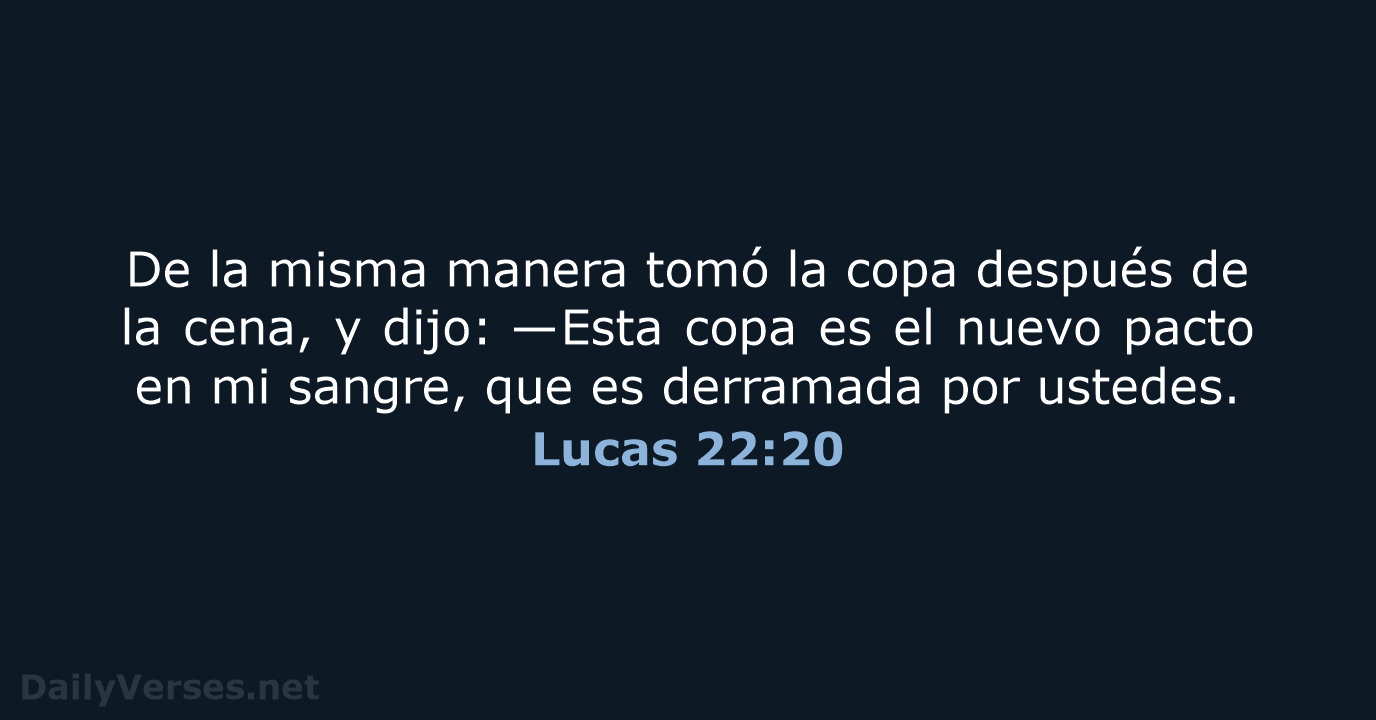 Lucas 22:20 - NVI