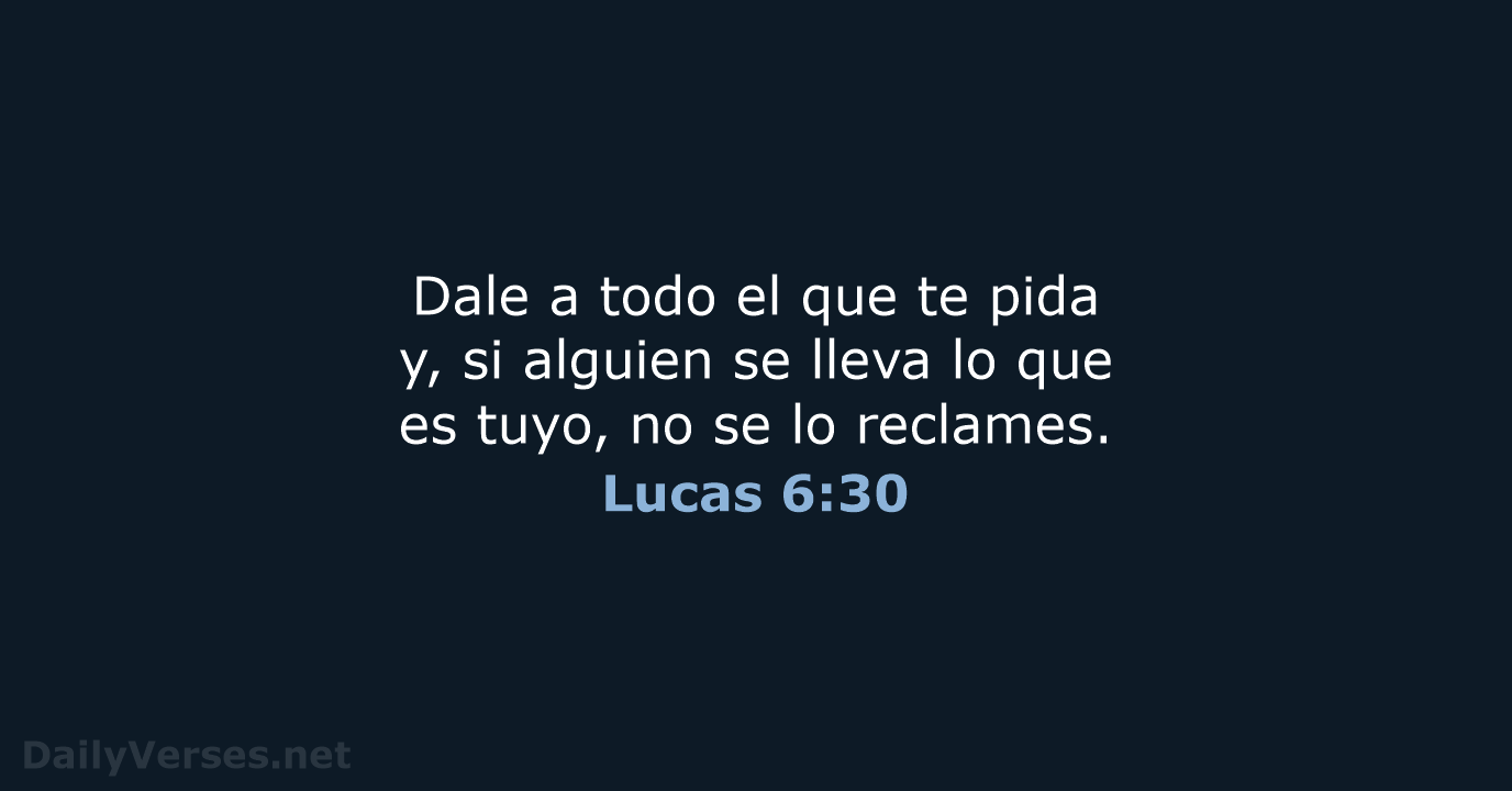 Lucas 6:30 - NVI