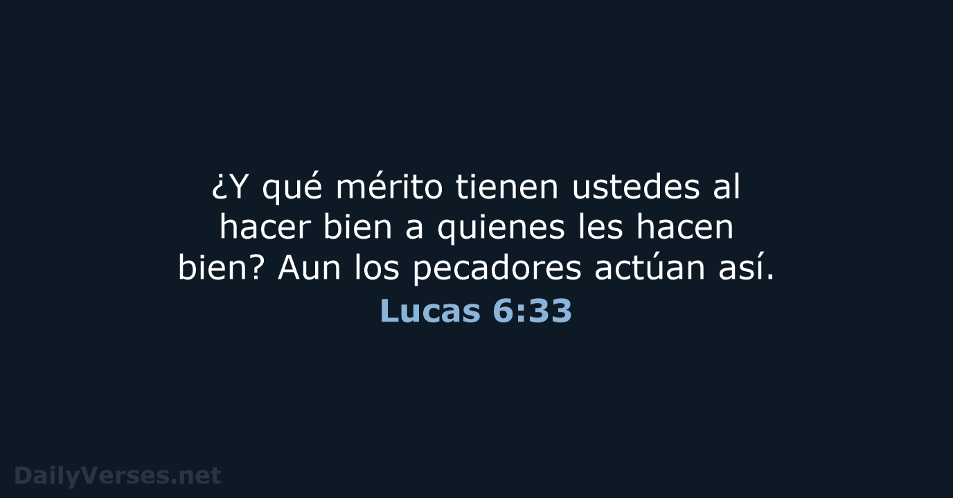 Lucas 6:33 - NVI