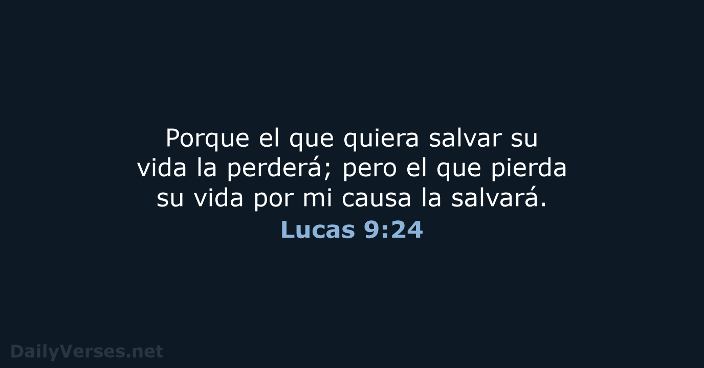 Lucas 9:24 - NVI