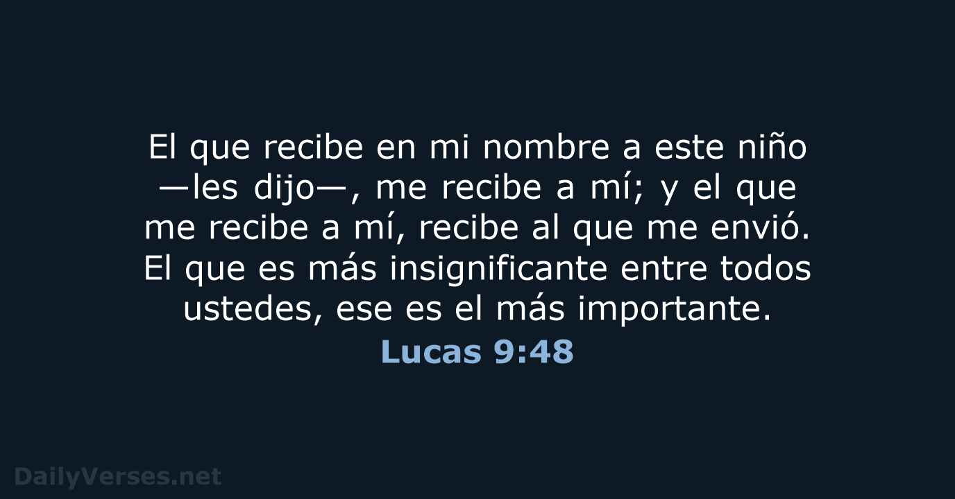 Lucas 9:48 - NVI