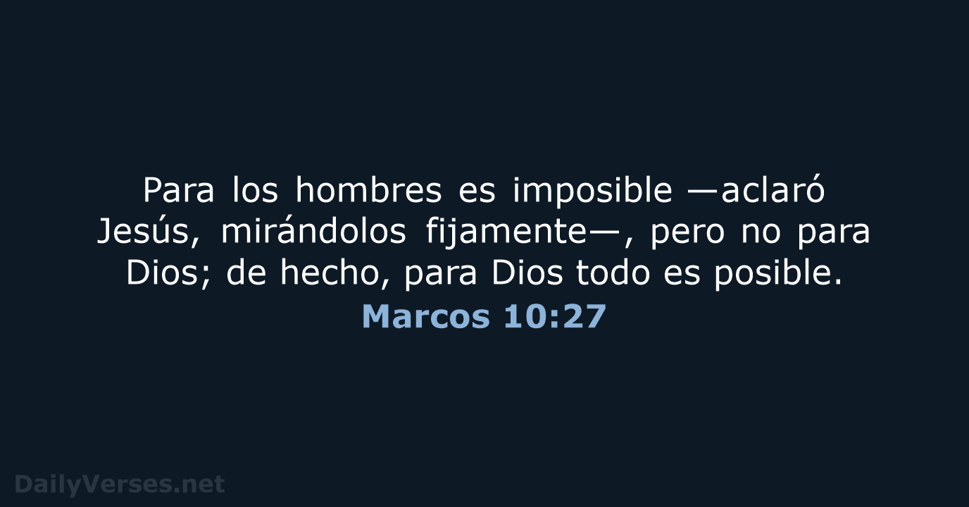 Marcos 10:27 - NVI