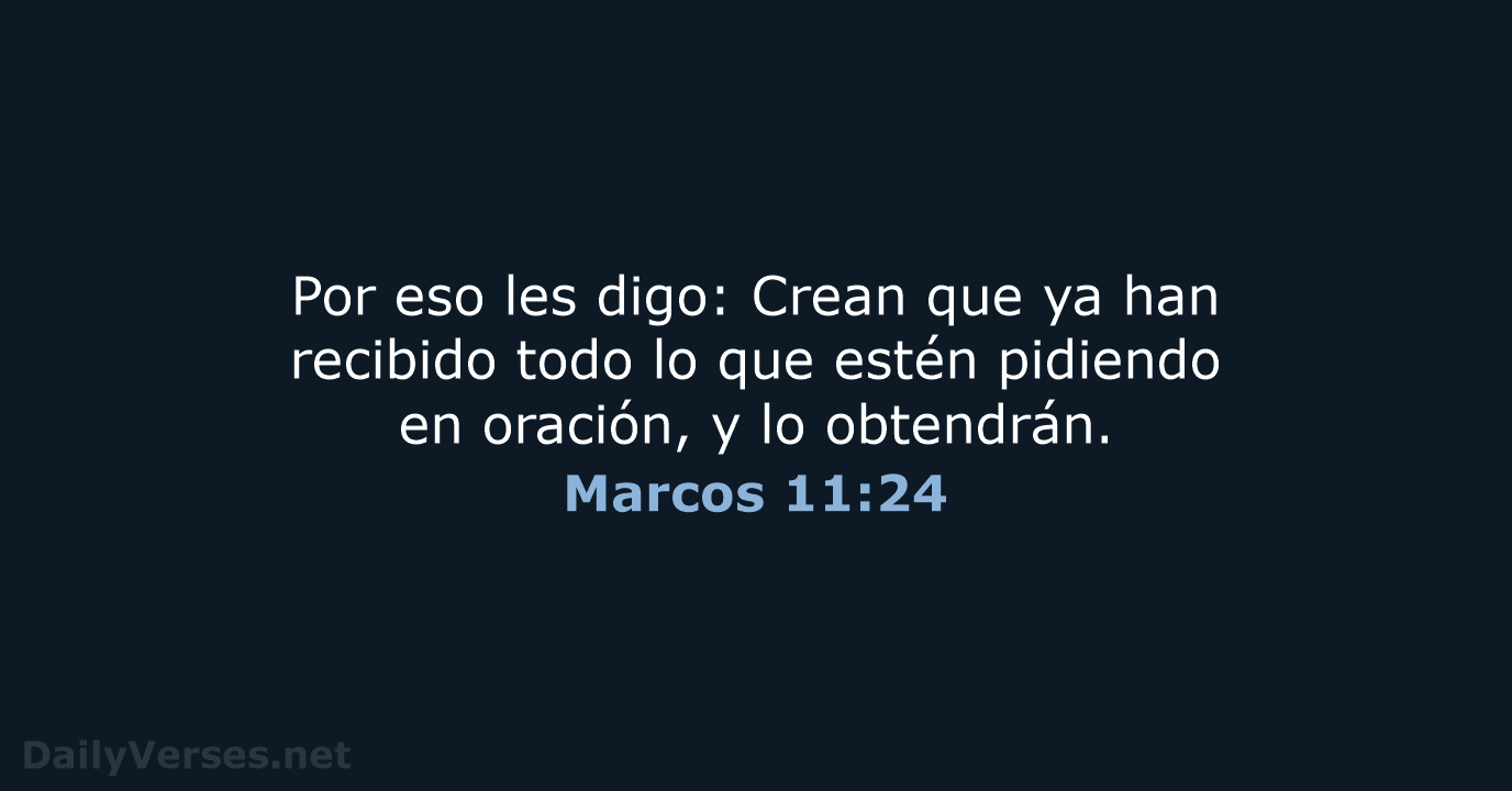 Marcos 11:24 - NVI