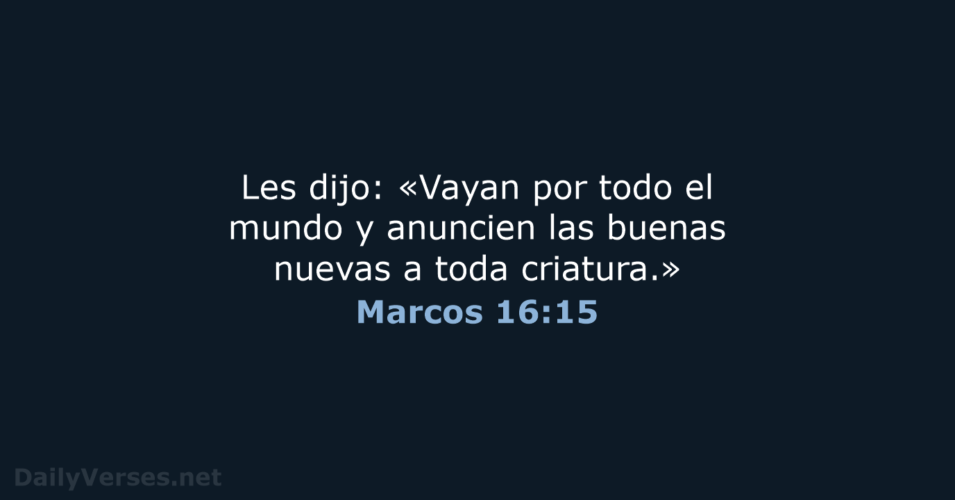 Marcos 16:15 - NVI