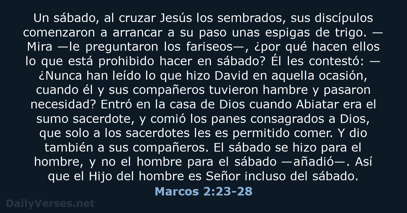 Marcos 2:23-28 - NVI