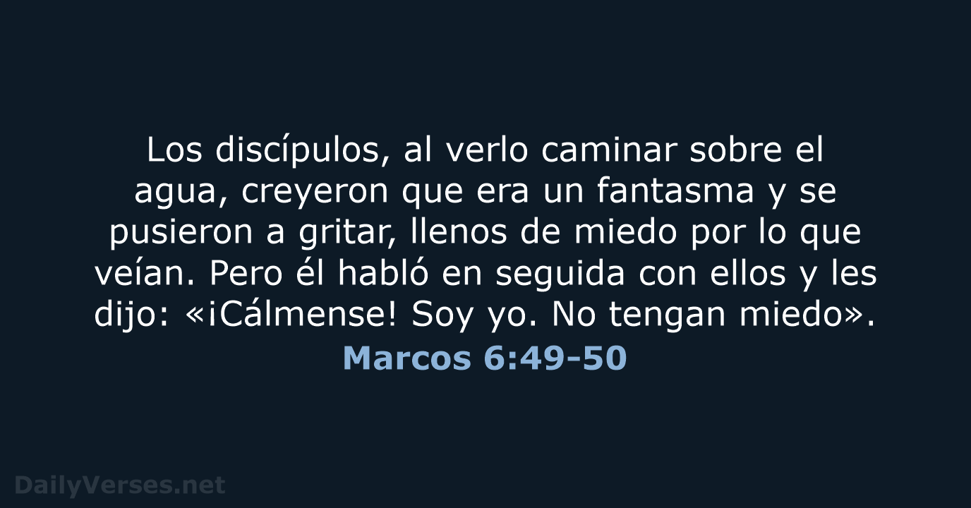 Marcos 6:49-50 - NVI
