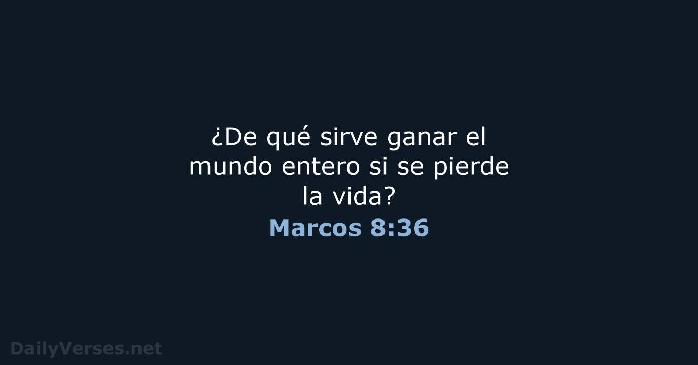 Marcos 8:36 - NVI