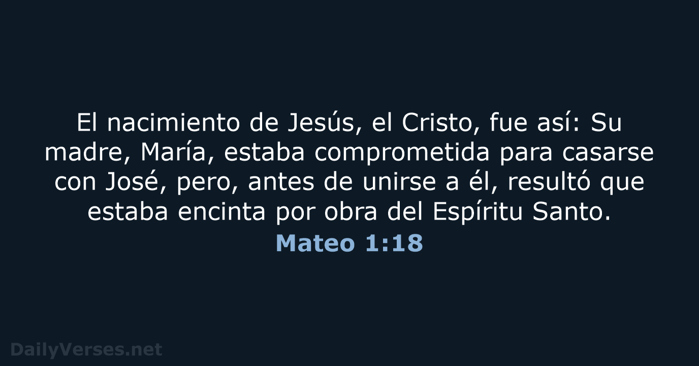 Mateo 1:18 - NVI