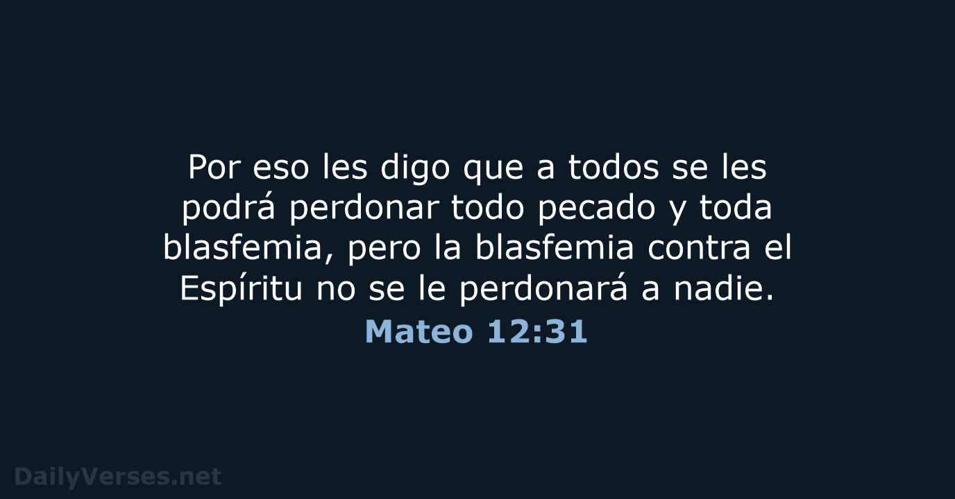 Mateo 12:31 - NVI