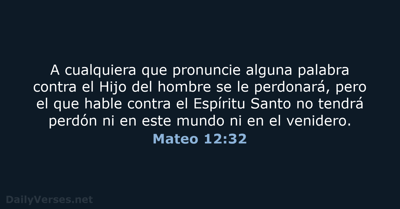 Mateo 12:32 - NVI