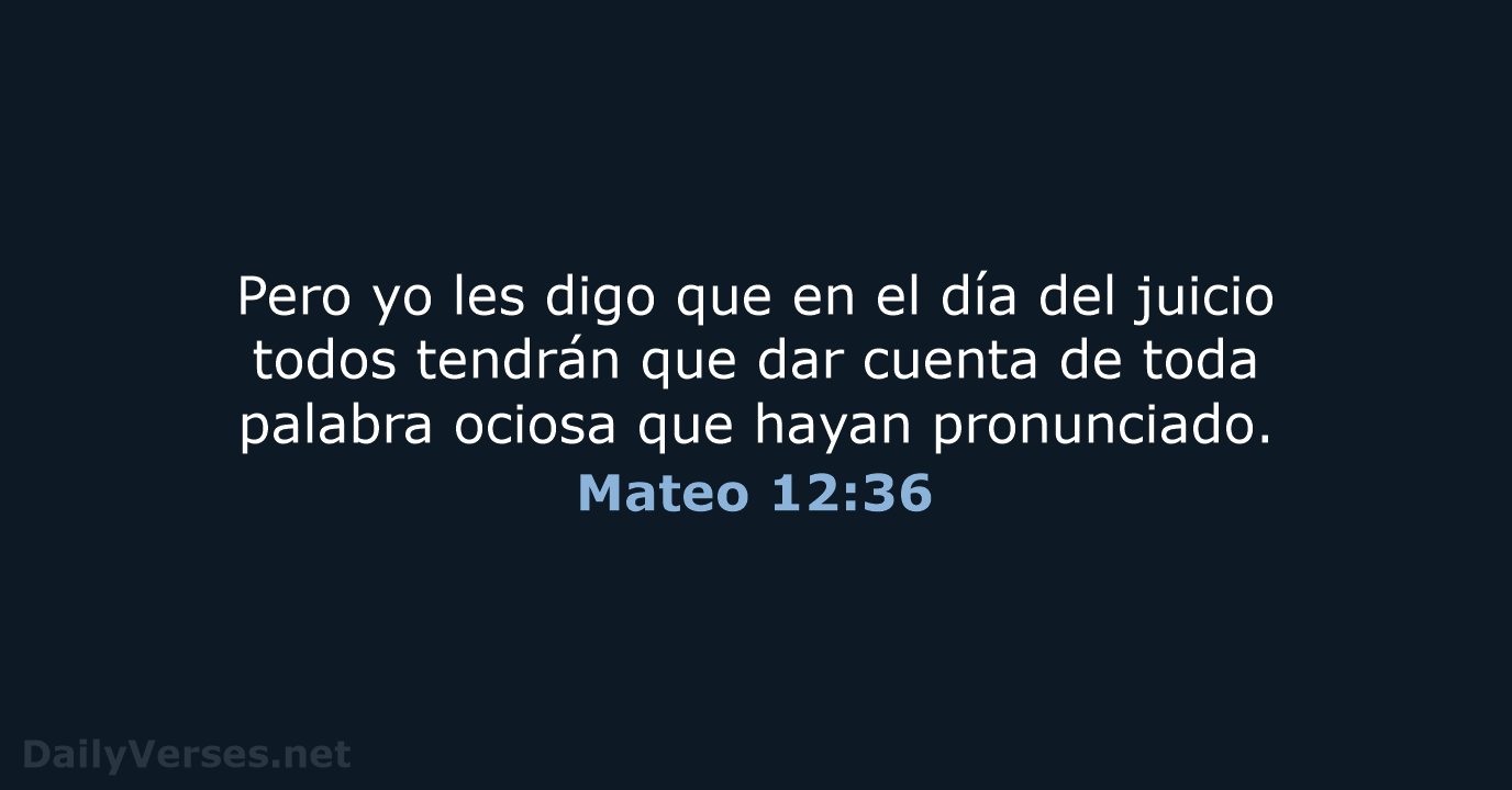 Mateo 12:36 - NVI