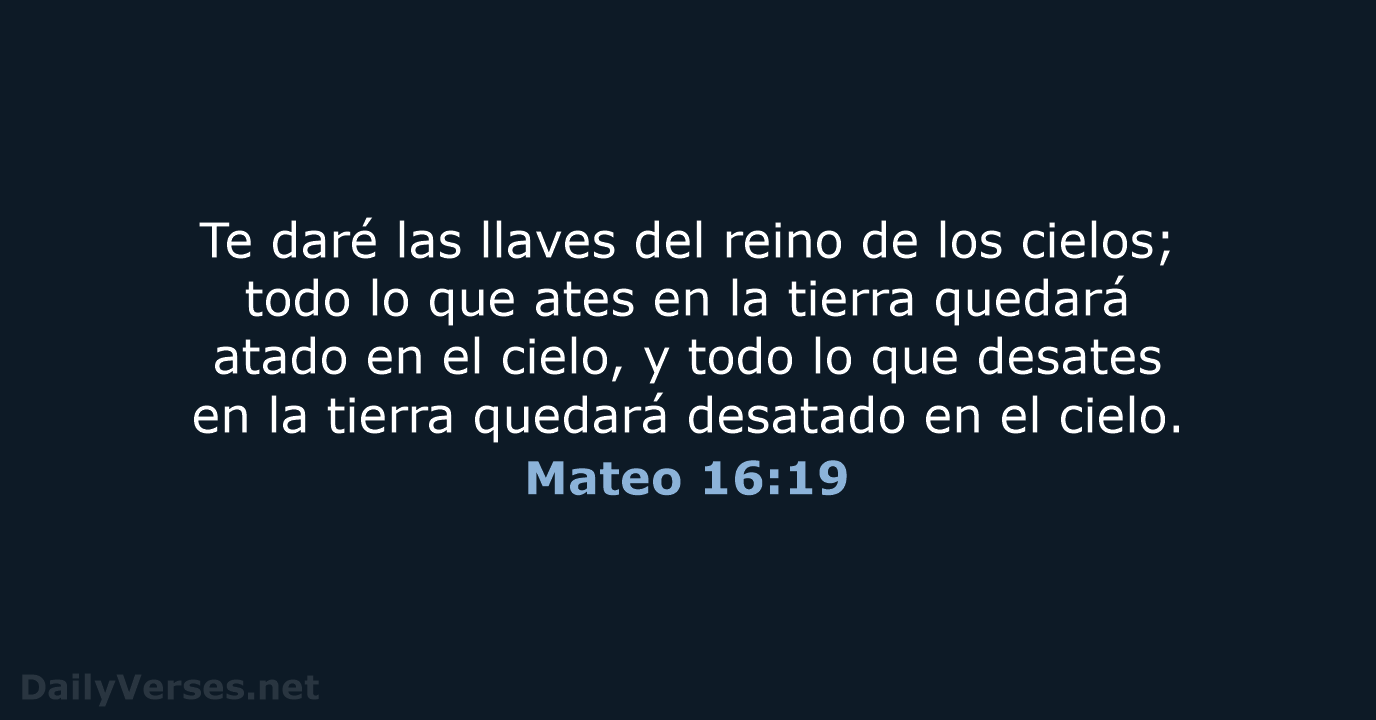 Mateo 16:19 - NVI