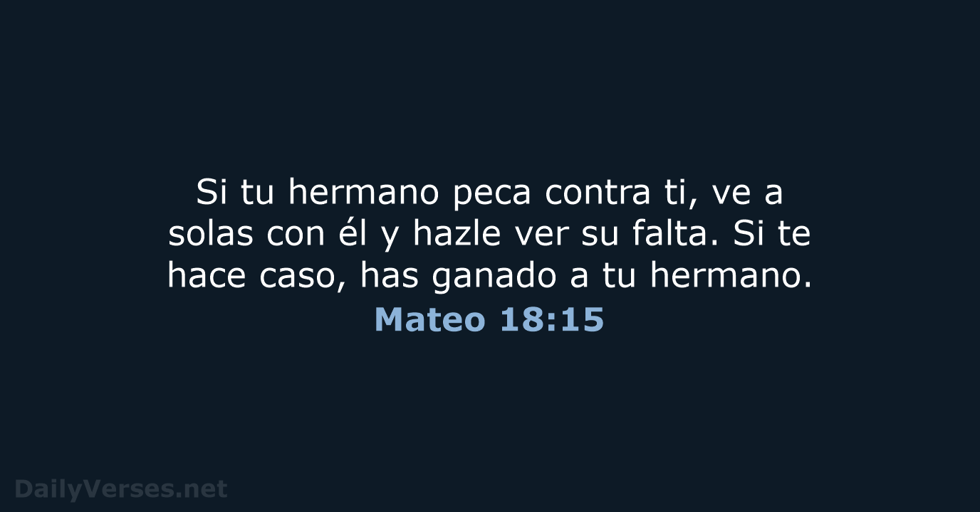 Mateo 18:15 - NVI