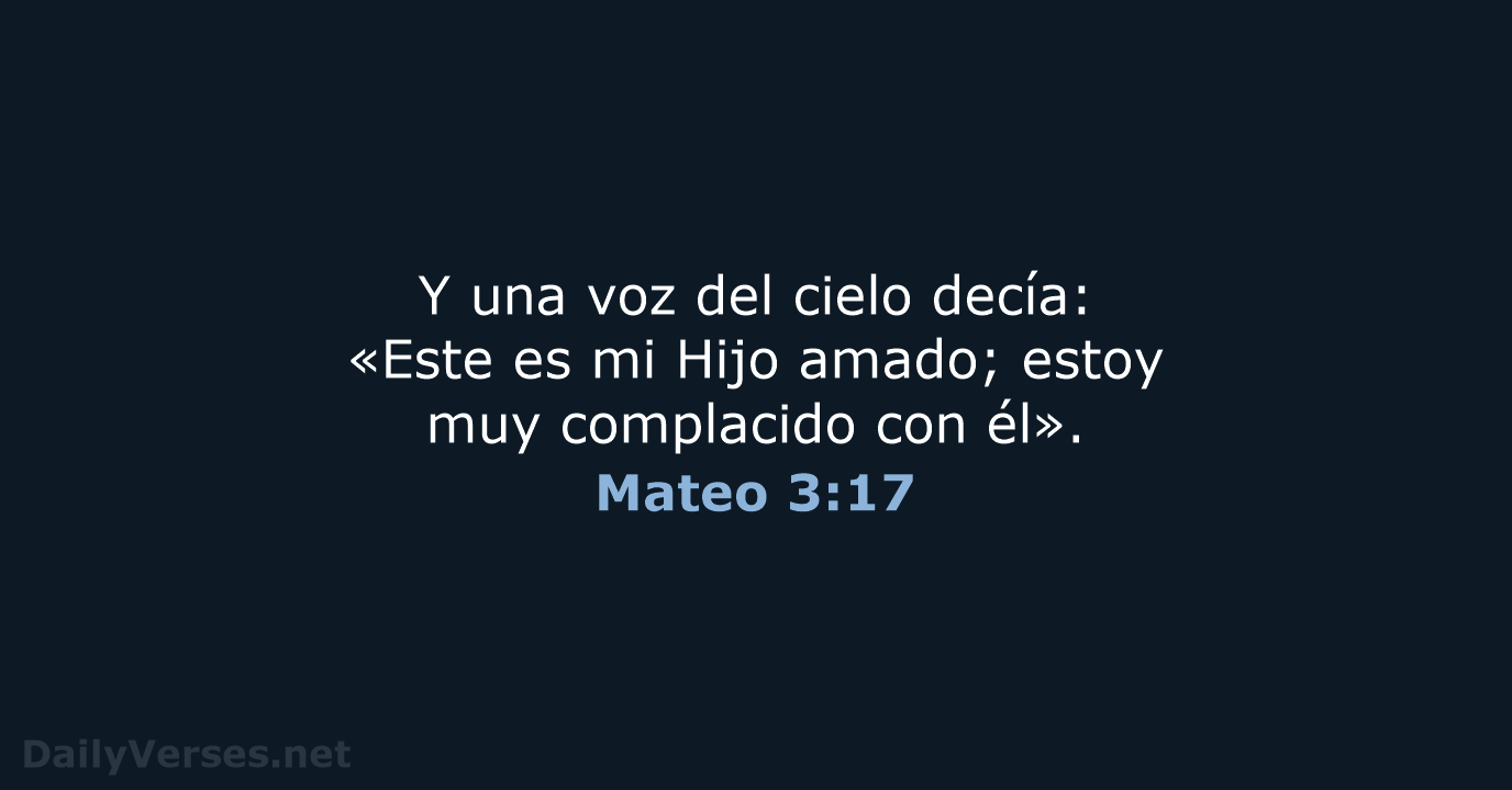 Mateo 3:17 - NVI