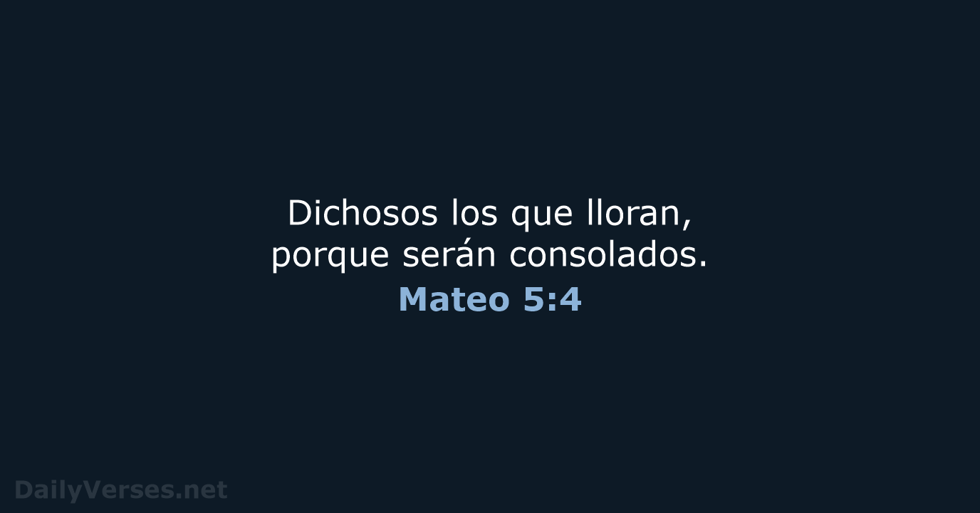 Mateo 5:4 - NVI