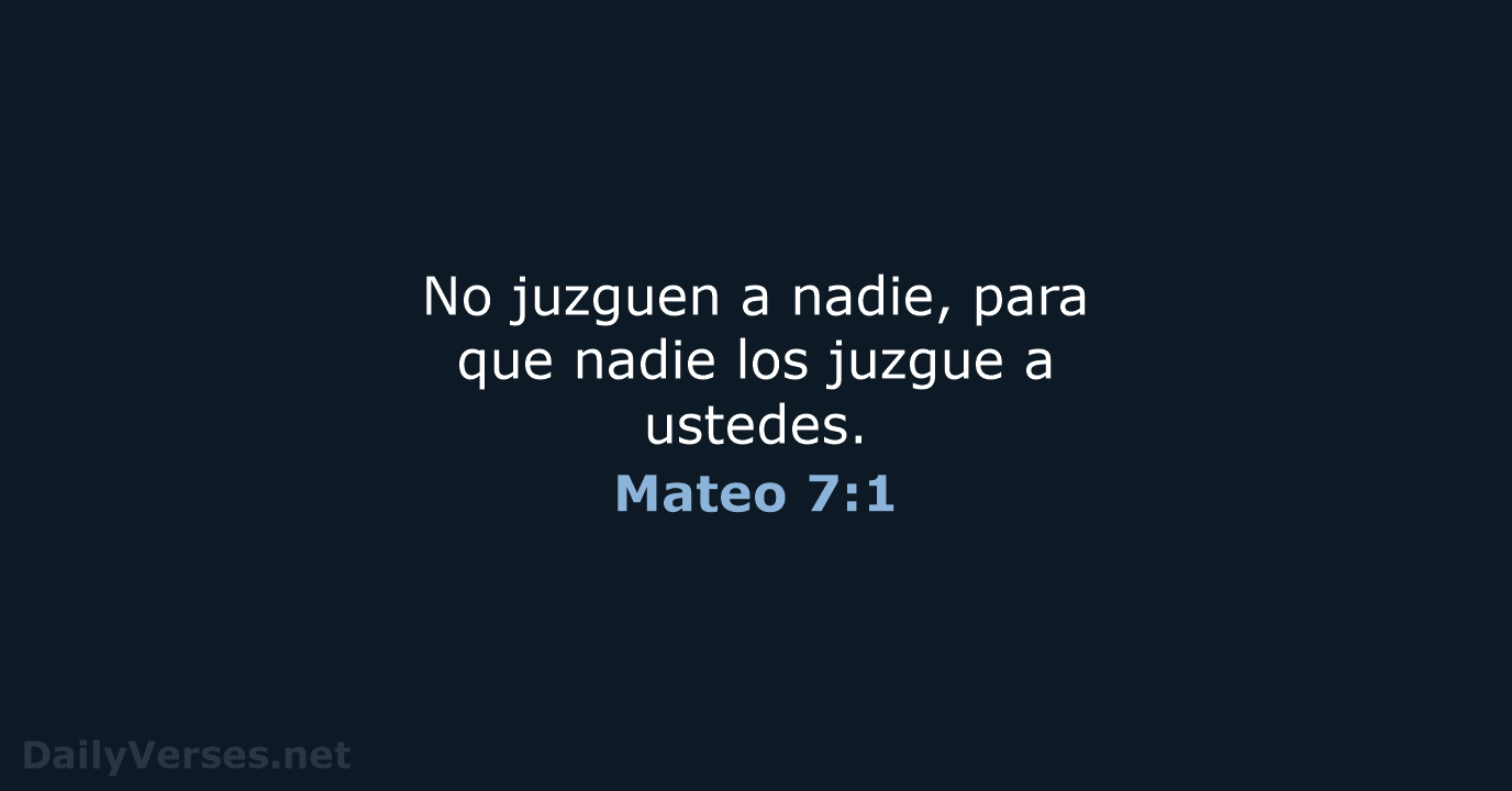 Mateo 7:1 - NVI