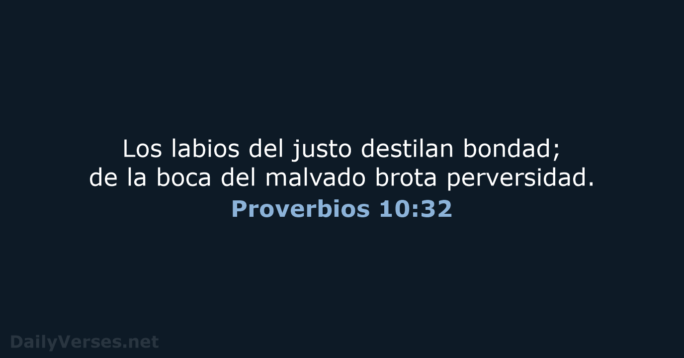 Proverbios 10:32 - NVI