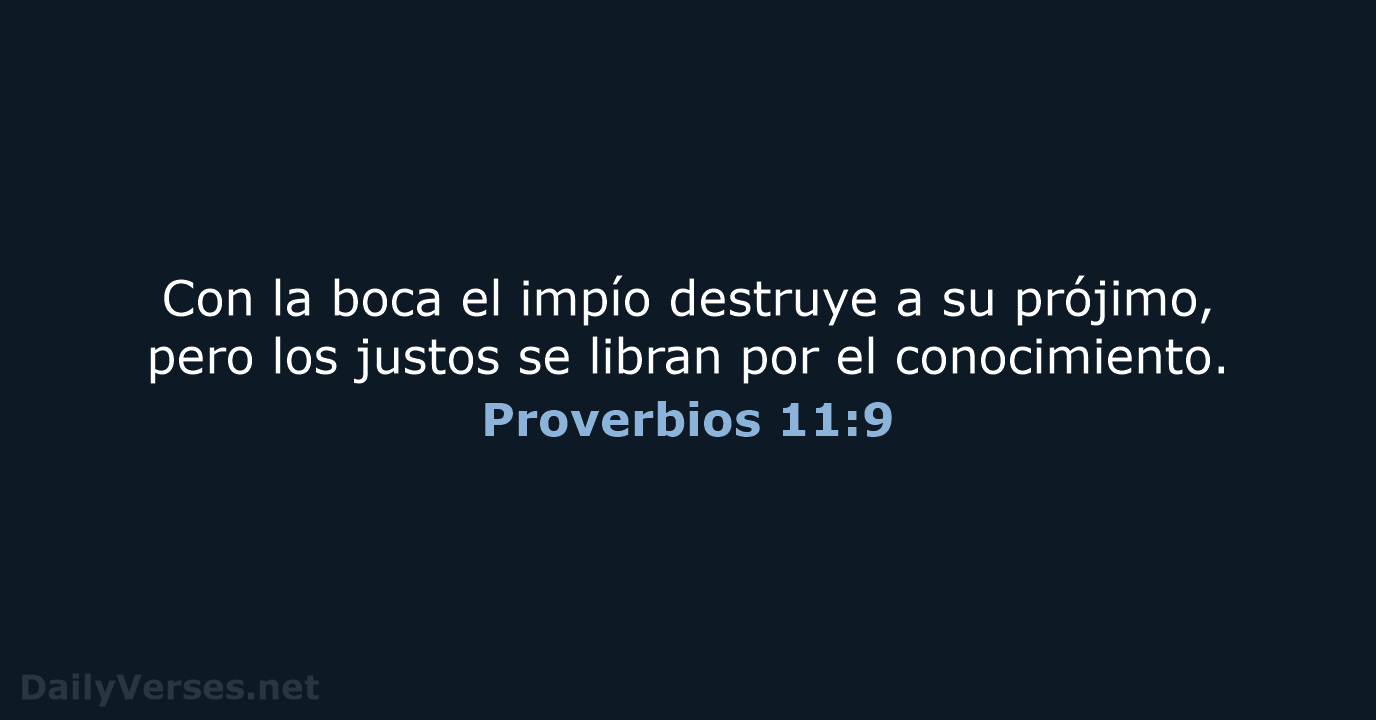 Proverbios 11:9 - NVI