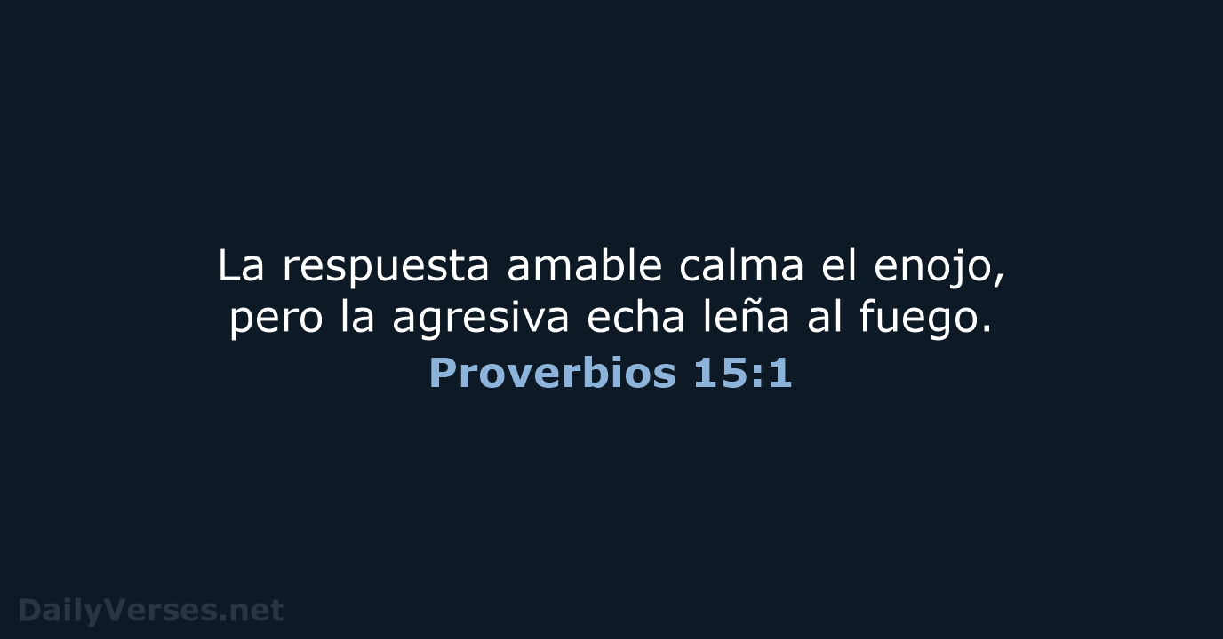 Proverbios 15:1 - NVI