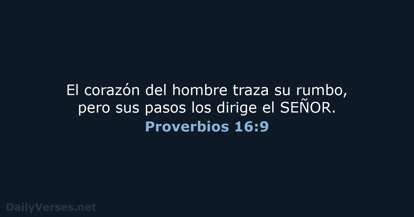 Proverbios 16:9 - NVI
