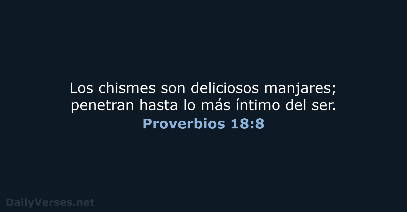 Proverbios 18:8 - NVI