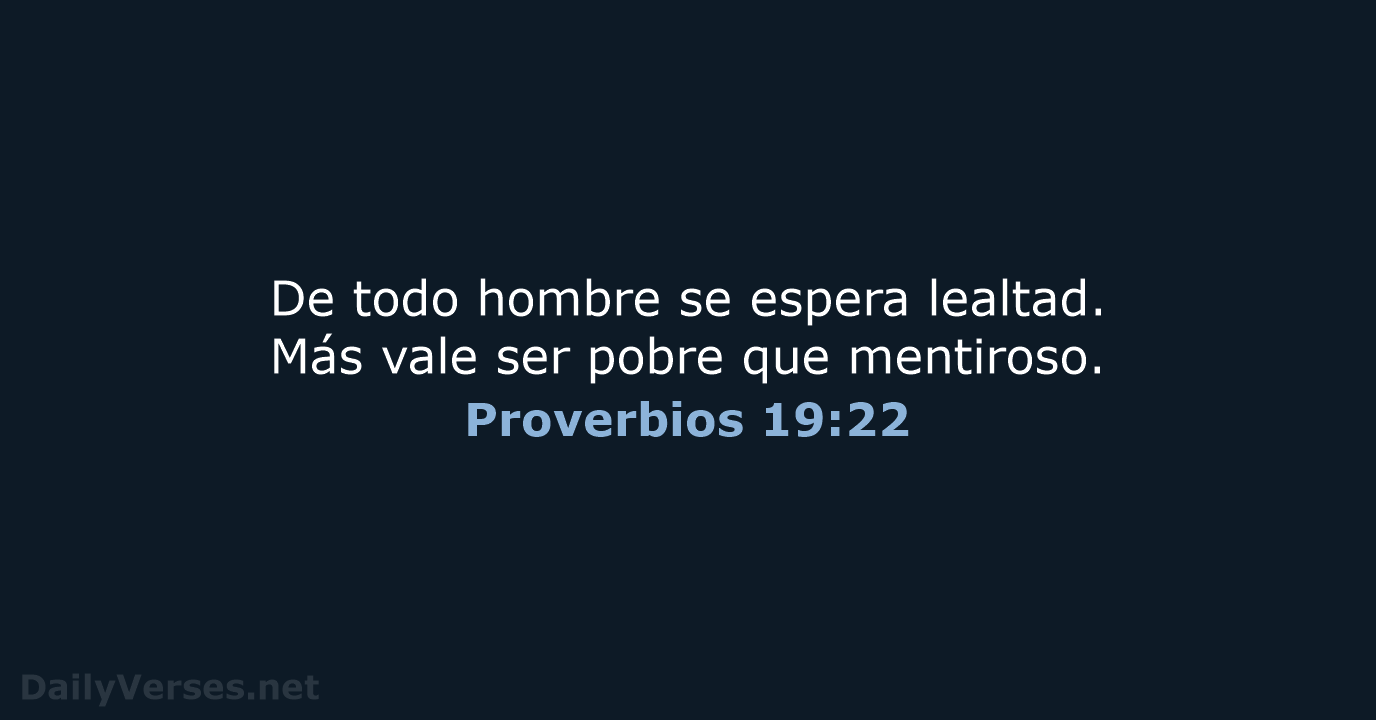 Proverbios 19:22 - NVI