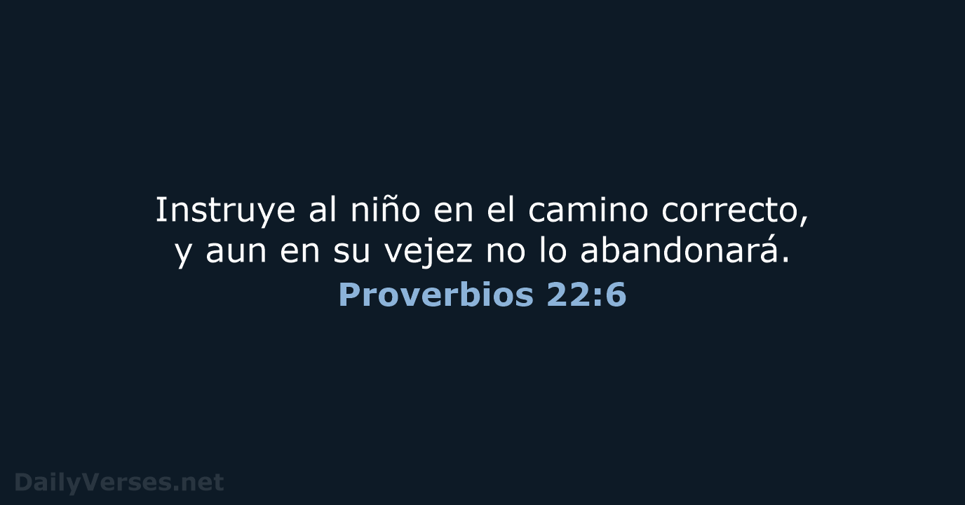 Proverbios 22:6 - NVI