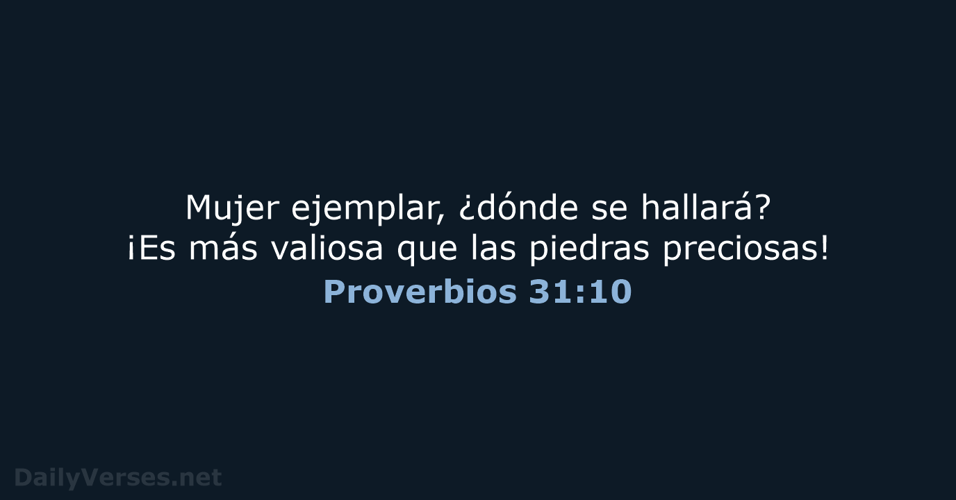 Proverbios 31:10 - NVI