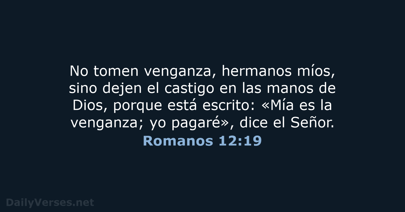 Romanos 12:19 - NVI