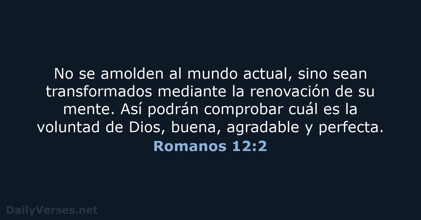 Romanos 12:2 - NVI